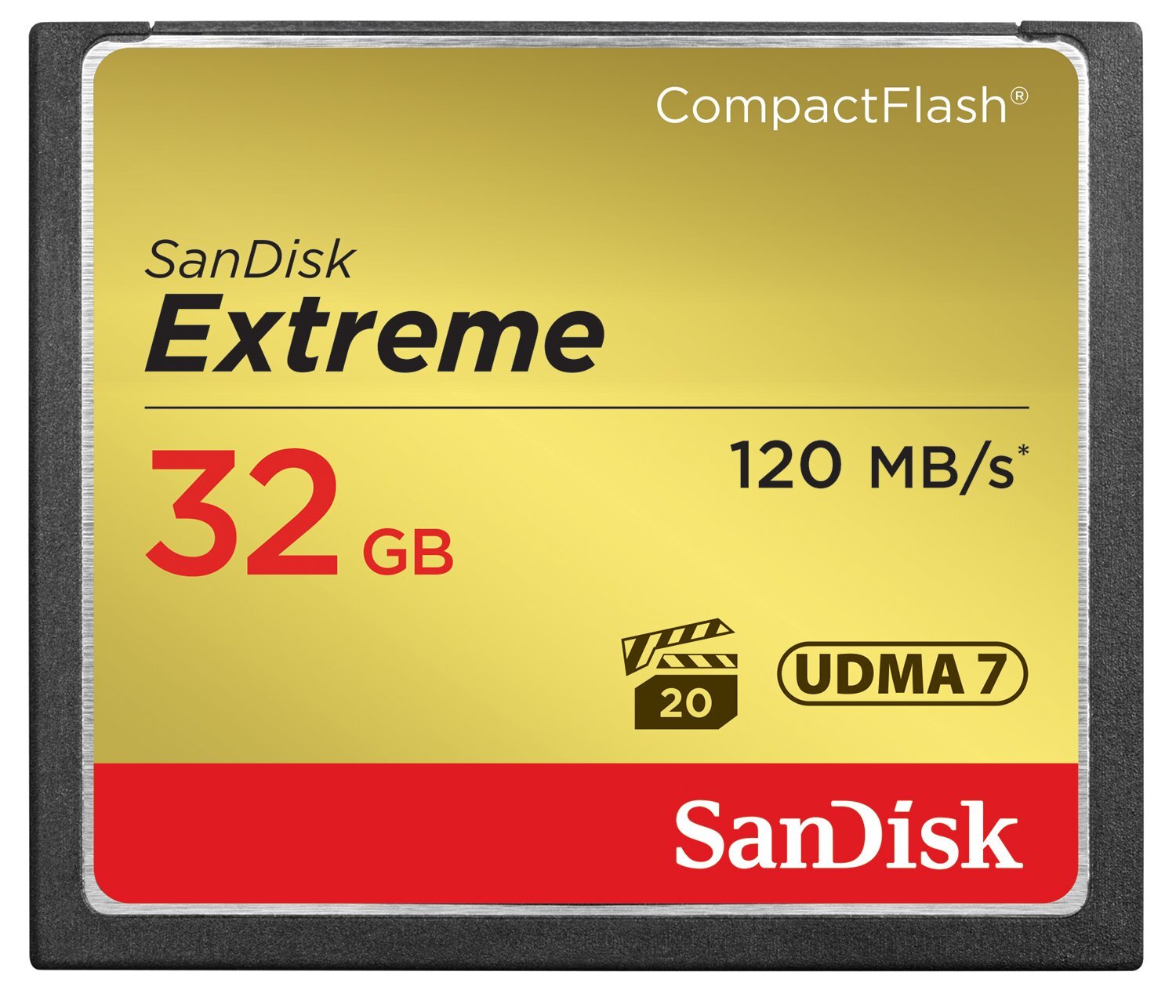 SanDisk 32GB Extreme CompactFlash Memory Card UDMA 7 Speed Up To 120MB/s - SD...
