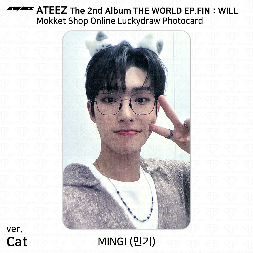 ATEEZ THE WORLD EP.FIN WILL Mokket Shop Online Lucky Draw ATEEZ THE WORLD EP.FIN WILL Mokket Shop Online Lucky Draw