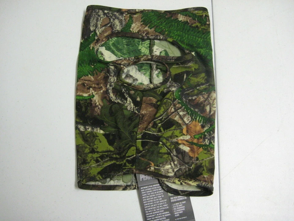  Deer Bow Turkey Hunting Camo 3/4 Facemask Hood Hat Mothwing Spring Green Leaf - Image 2 of 4