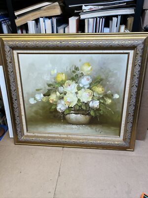 Paul James Original Oil Canvas Still Life Flowers Signed Gallery Wall P13