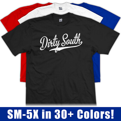 Dirty South Script T-Shirt Baseball Sports Fan Jersey Souvenir