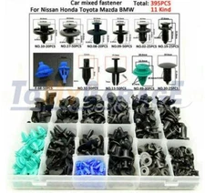 395PCS Universal Car Fastener Door Trim Panel Clip Bumper Rivet Retainer 6-10mm