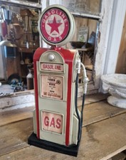 GROSSE MODELL ZAPFSÄULE SPARDOSE VINTAGE STIL RETRO METALL GASOLINE NEU