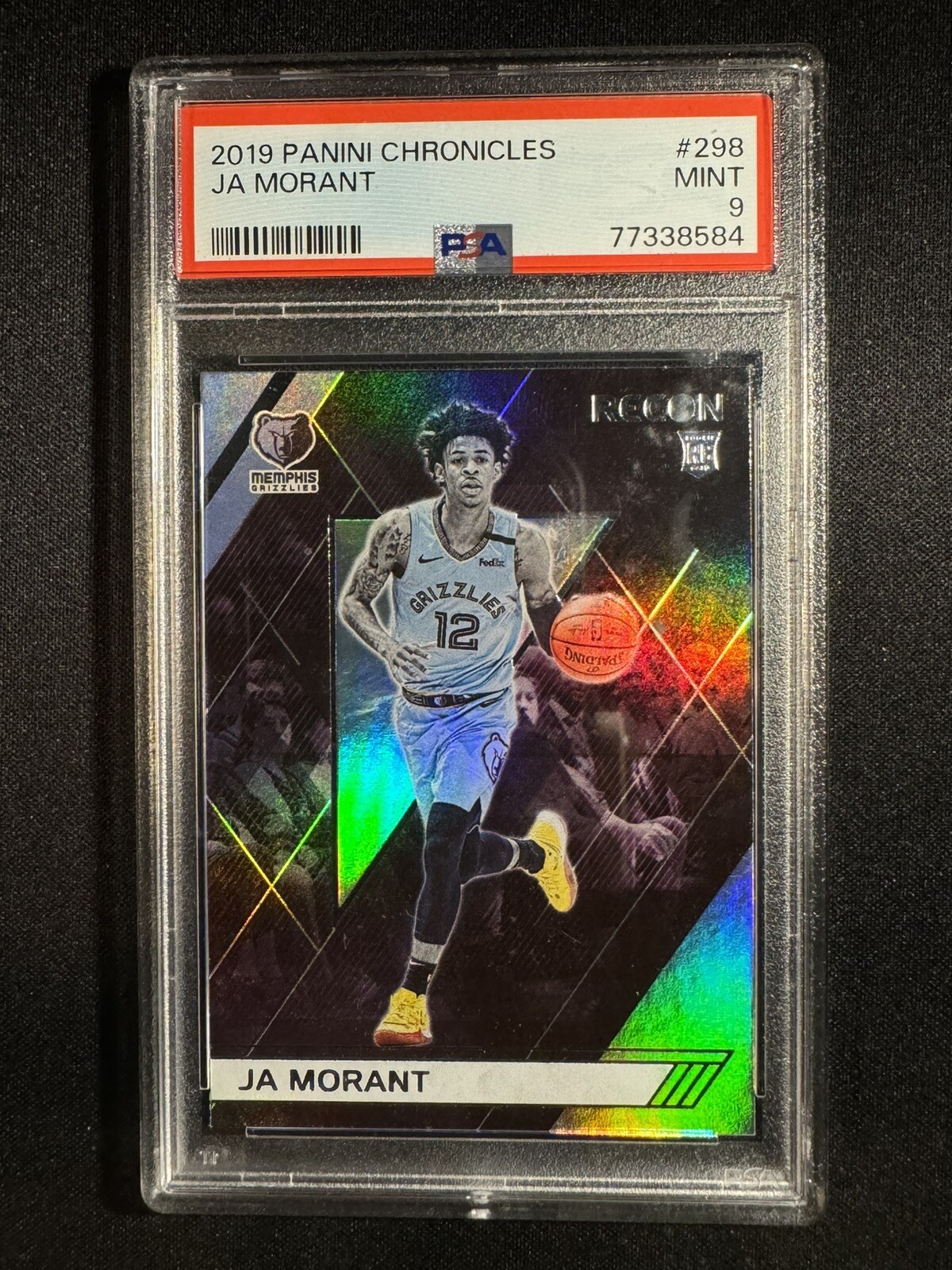 Ja Morant 2019 Panini Chronicles Recon Rookie Card #298 PSA 9
