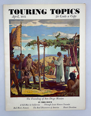 Touring Topics Magazine, April 1931,  Carl Oscar Borg, Vintage, Auto Travel