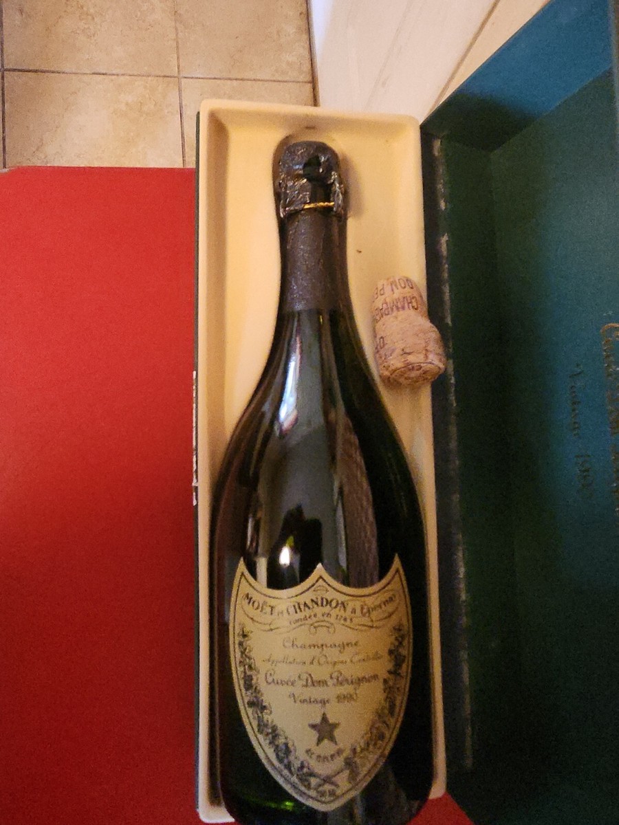 Vintage 1990 Cuvee Dom Perignon Champagne Empty Bottle & Box | eBay