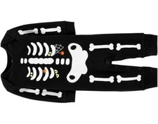 Baby Carters Halloween Glow-In-The-Dark Skeleton Jumpsuit  18M  NWT
