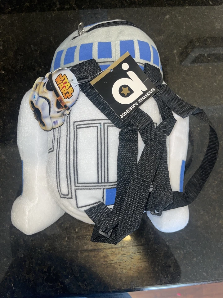Mochila de felpa Accessory Innovations Big Boys Star Wars R2D2 NUEVA Y con licencia Foto 4 de 4