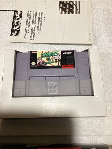Snes Game Complete In Box Zombies Ate My Neighbors Super Nintendo - Picture 3 of 10