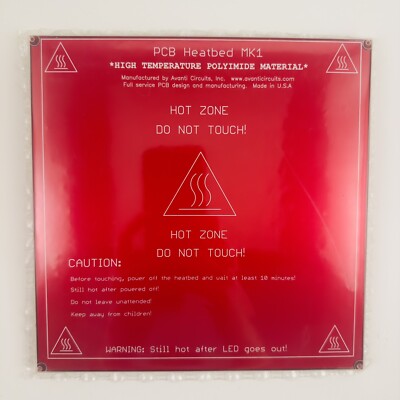 RepRap PCB Heatbed MK1 High Temp POLYIMIDE Material 8.4 X 8.4  for 3D Printer
