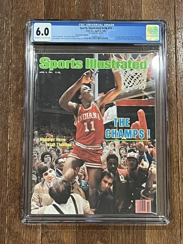 CGC 6.0 Sports Illustrated April 6, 1981 Isiah Thomas Michael Jordan 1st Time!!!