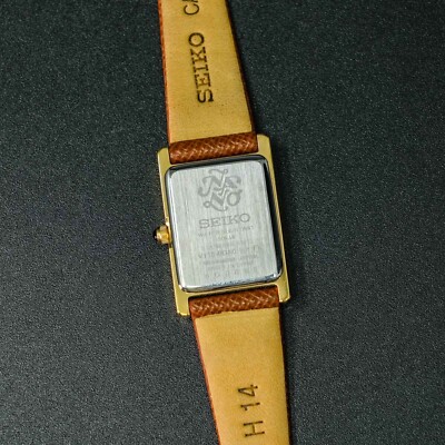 Rare[MINT] SEIKO V115-0DA0 Solar Tank Nano Universe Limited Navy