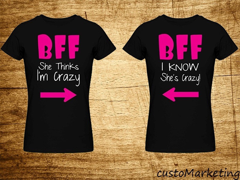 Couple Tee - BFF - Best Female Friend - Couple Matching T Shirt