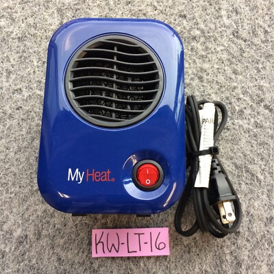 Lasko 102 MyHeat Portable Electric 200W Ceramic Space Heater, Blue