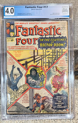 Fantastic Four 17, 1963, PGX 4.0, Lee & Kirby, Early Dr. Doom, MCU Film