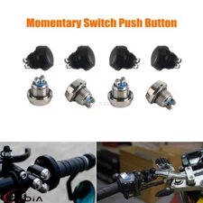 Universal 7/8" or 1" Handlebar Switches Button Latching Momentary Push Button