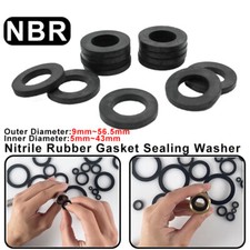 Rubber Flat Round Ring Washer O-Ring Seal Gaskets Plumbing Accessories ID 5 43mm