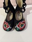 BININBOX WOMEN CHINESE EMBROIDERED FLOWER FLAT MARY JANE BALLET FLATS SZ. 40/9 — photo 3