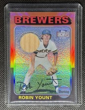 2001 Topps Archives Reserve - Rookie Reprint Relics Robin Yount #ARR48 (MEM)