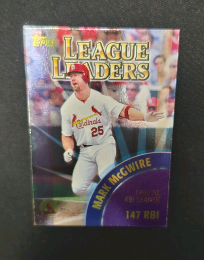 2000 Topps Mark McGwire Manny Ramirez #463 League Leaders Padres Cardinals MLB