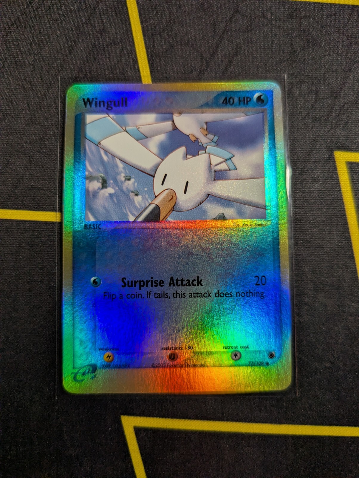 Wingull 77/109 EX Ruby & Sapphire 2003 Reverse Holo Pokemon Card NM