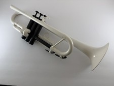 Trumpet TROMBA Plastic Bb White Trumpet - Open Box
