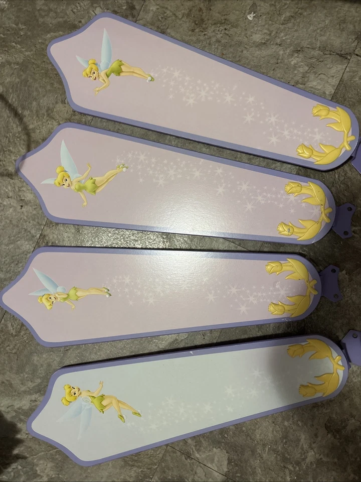 Disney Peter Pan Tinker Bell 42" Ventilador de Techo Flor Kit De Luz De Colección Foto 3 de 4