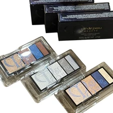 3X Shiseido Cle De Peau Eye Color Quad 205 ,209,210 Eye Shadow Refill   .17 oz.