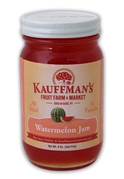 Mermelada de sandía Kauffman Orchards, totalmente natural, sin conservantes, 9 OZ
