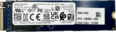 KIOXIA BG4 256GB M.2 NVMe SSD PCIe 3.0 x4 2280 PC Laptop Notebook Festplatte