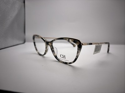 Carolina Herrera VHE854K COL. 09BB 53/16 135 Women s Tortoise Cat Eye Eyeglasses