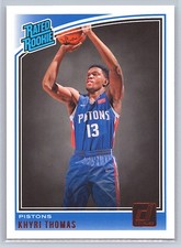 2018 DONRUSS #173 KHYRI THOMAS  DETROIT PISTONS