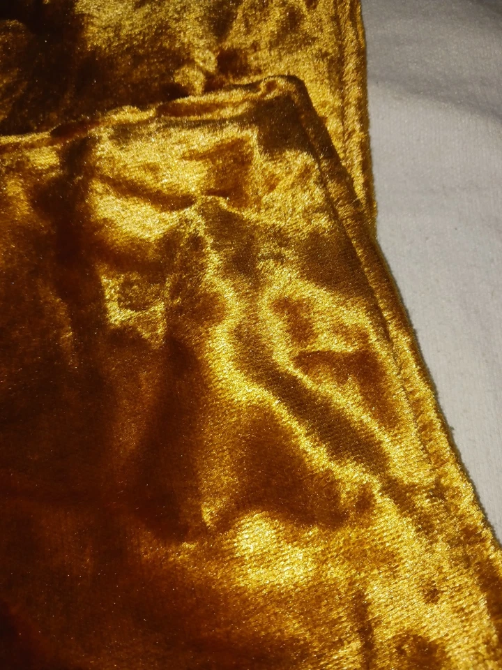 Metallic Gold Pillow Covers Shams. Lofty Feel. Lot Of 2. 18x18. New.  - Image 2 of 4