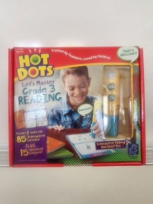 Hot Dots Let's Master Grade 3 Reading Interactive With Talking Pen Lessons Books