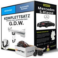 Für MERCEDES S-Klasse W222 Stufenheck Anhängerkupplung abn. +eSatz 13pol 13- NEU
