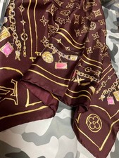 Louis Vuitton Monogram Carre Silk Scarf 65cm Multicolor Mint Auth from Japan