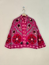 Handmade Velvet Suzani Outerwear Coat Hand Embroidery Coat Party Wear Jacket