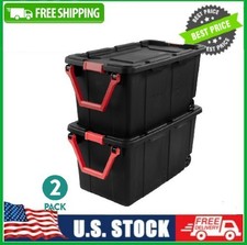 Sterilite Extra Large Storage Bin, 40 Gal Wheeled Storage Container w Handle,2ct