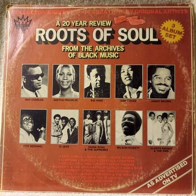 Roots Of Soul/1977/K-Tel-NU9300 3X Vinyl, LP, Compilation/FREE SHIPPING/VG+/VG-