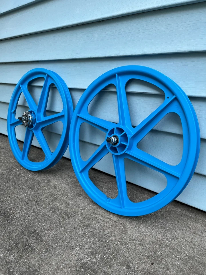 Llantas Tuff Aqua Teal Skyway 20 pulgadas llantas cargadores BMX nuevas 6 radios Maui GT rueda libre Foto 2 de 4