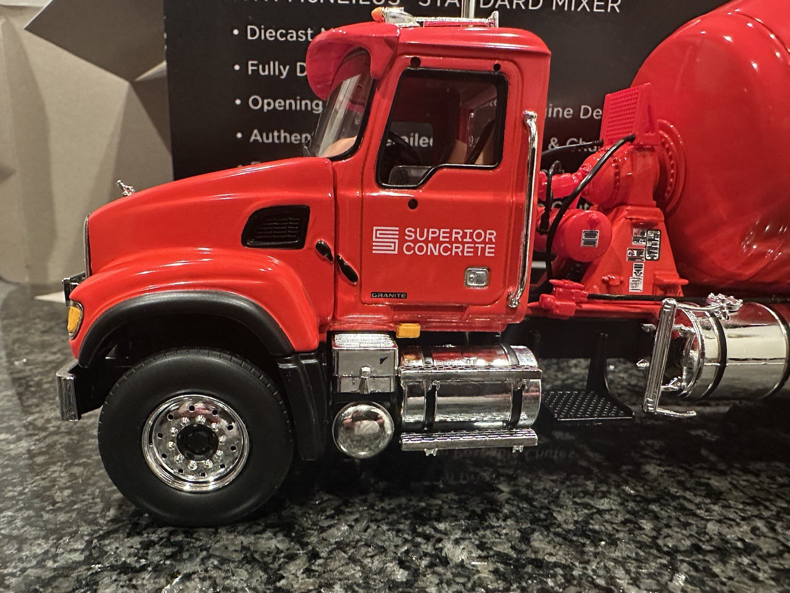 1/34 Mack Granite MP Concrete Mixer Truck, Mack Granite First Gear (#10 ...