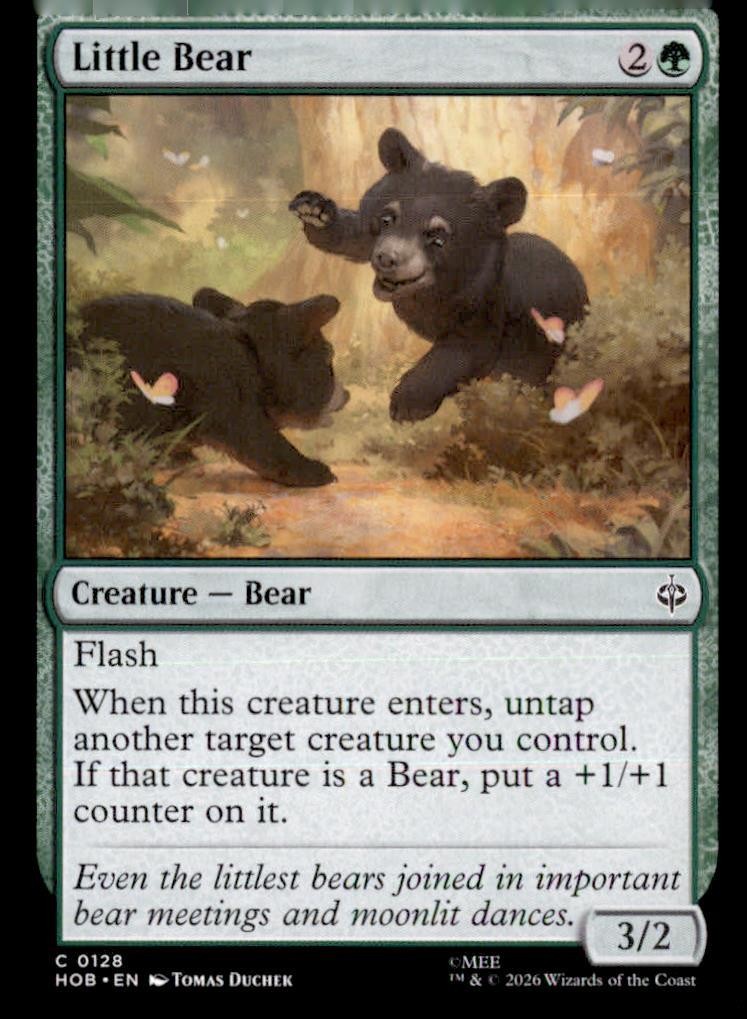 Little Bear 128 Common The Hobbit Magic: The Gathering Lightly Played