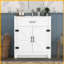 23 Inch Wooden Bathroom Vanity with Ceramic Sink Modern Bath Storage Cabinet