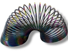 Vintage Original Plastic Slinky Metallic Rainbow Made In USA James Industries