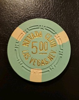 Rare $5 Nevada Club Casino Chip (Las Vegas NV) – Authentic & Obsolete