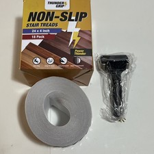 24x4 Clear Non Slip Stair Treads for Wooden Steps 18Pack Self Adhesive Strips