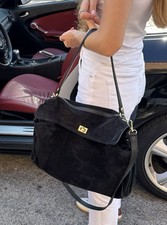 Borsa in vera pelle scamosciata / Genuine Leather Bag