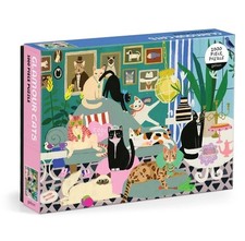 Galison 1000 Piece Puzzle Glamour Cats Puzzle With Cats Animals Speed Puzzling