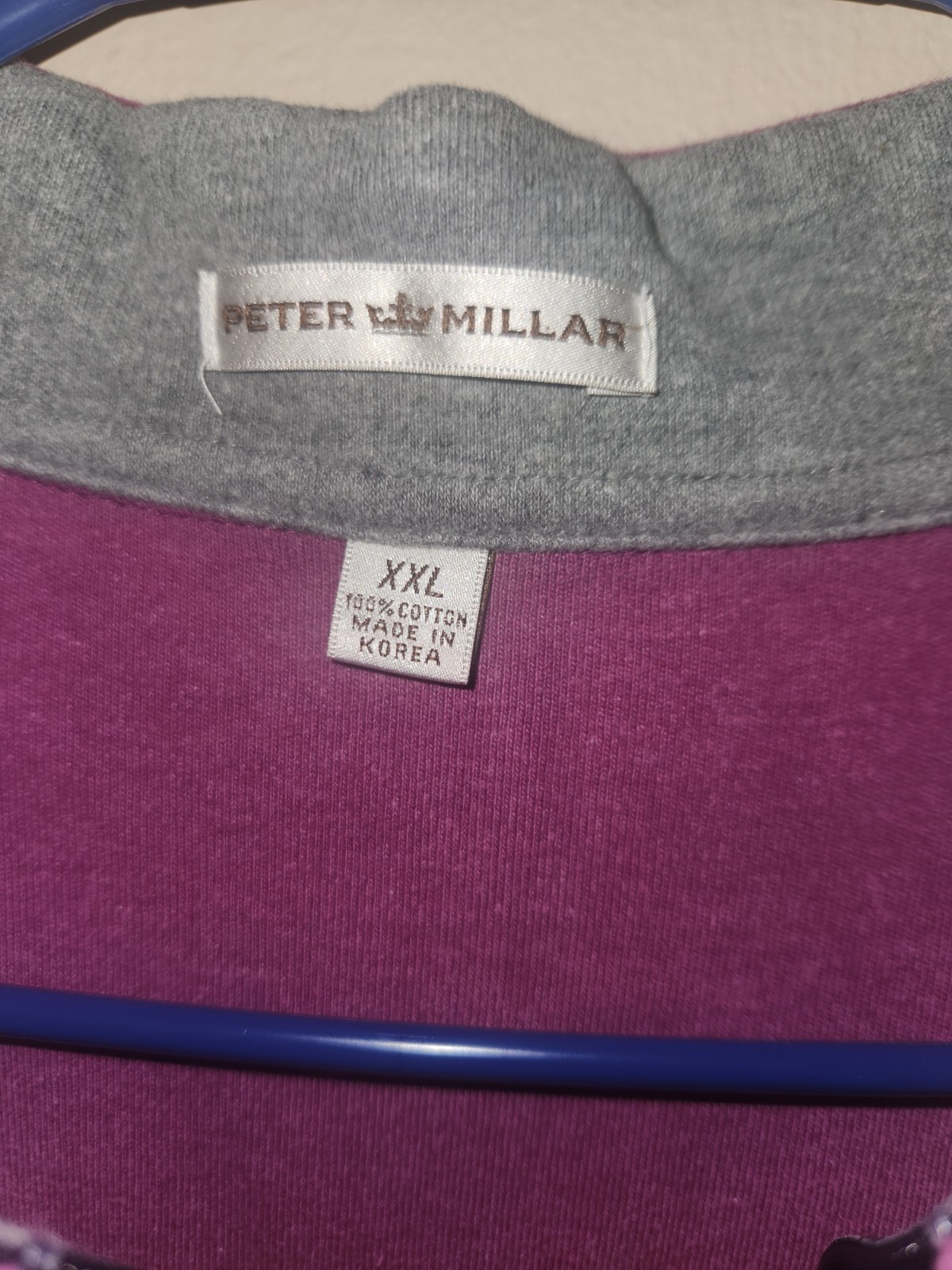 Peter Millar Purple Performance Full Zip Golf Ves… - image 2