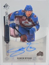 Bowen Byram 2022-23 Upper Deck Clear Cut Hockey Auto Future Watch Colorado